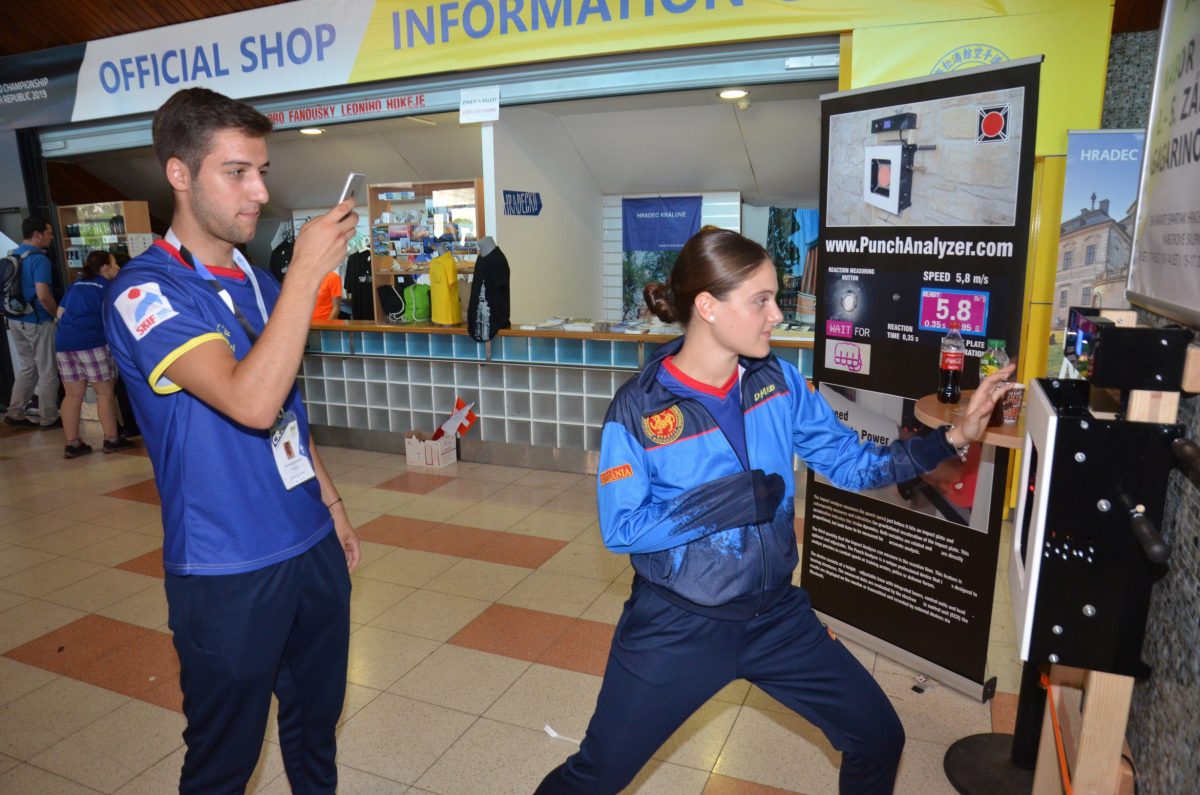 Analyzátor rychlosti úderu pěstí